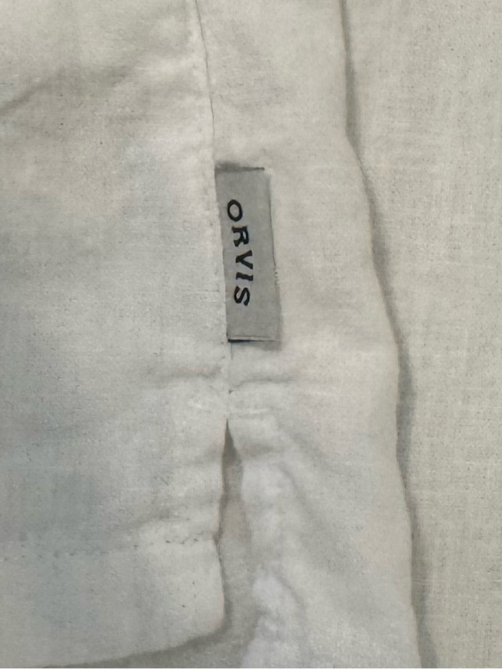 Orvis Lightweight Button-Up Boxy Shirt in White Linen Rayon Blend Size 2XL EUC - Picture 5 of 9